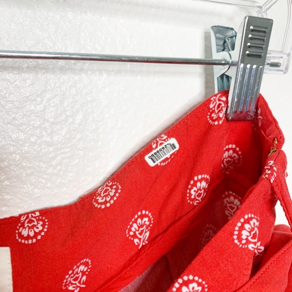 SEZANE Red Floral Eddy Trouser Pants sz 38 (US 6) - Picture 11 of 12